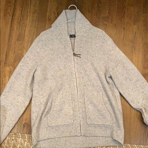 Grey zip up sweater